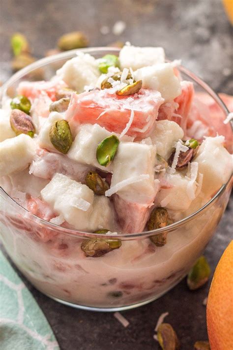 Ambrosia salad is a classic for a reason! This healthy, sugar-free, paleo ambrosia fruit salad is ...