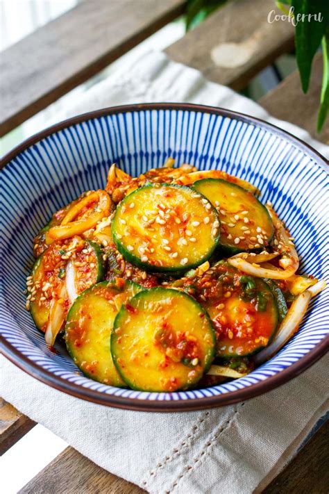 10 Minute Korean Cucumber Salad Oi Muchim Cookerru