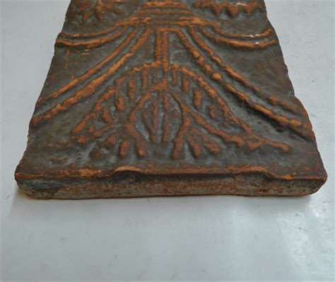 Moravian Vintage Flower Tile Wells Tile And Antiques On Line Resource