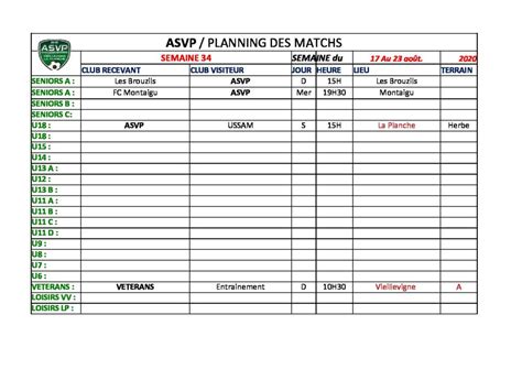 Calendriers à imprimer, calendrier photo, planning. Planning semaine 34 du 17 au 23 Août 2020 - Site Web de l ...