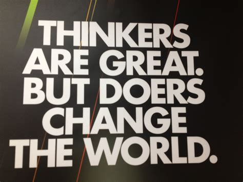 Thinkers Do Great Doers Change The World Hp Poster