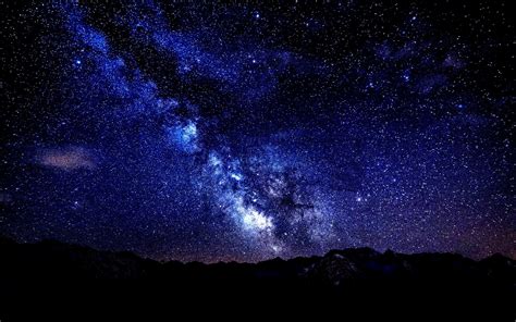 Dark Sky With Stars Wallpaper Hd Download Wallpaper 2048x1152 Starry