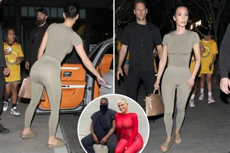 Kim Kardashian Tries To One Up Ex Kanye Wests Wife Bianca Censori As She Flaunts Butt In