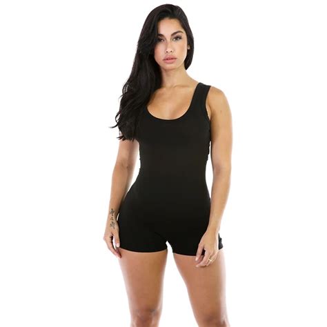 Aliexpress Com Buy Raisevern Summer Solid Skinny Playsuit Sexy