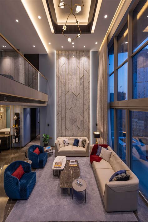 Living room design ideas from mumbai homes. Mumbai-duplex-apartment-GA-Design-05 | Luxury living room design, Big living rooms, Big living ...