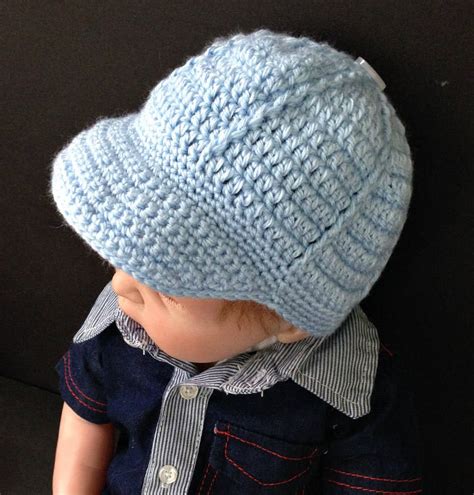 Baseball Cap Crochet Pattern For Baby Boy Or Girl Newborn 6 Etsy