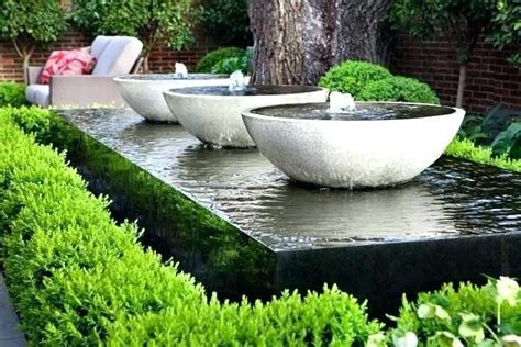 Bowls ~ Garden Water Bowl Bowls Large Overflowing On Stone Slab Outdoor