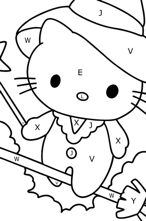 Hello Kitty Halloween Coloring Page ♥ Online And Print For Free