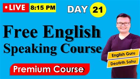 Day 21 Learn Free Spoken English Class Online English Speaking
