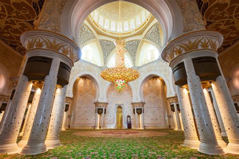 Sheikh Zayed Grand Mosque Interior Editorial Photography Image Of