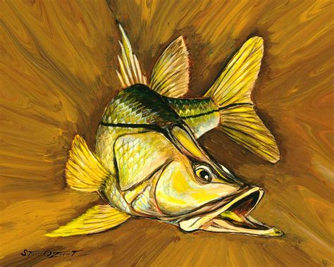 Kelly Bs Snook Painting By Steve Ozment Fine Art America