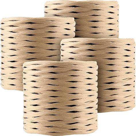 Amazon Com Lexinin Rolls Yard Raffia Paper Ribbon Twine Strings