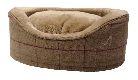 Pet Basket Bed With Deluxe Soft Comfy Fabric Washable Dog Cat Cosy