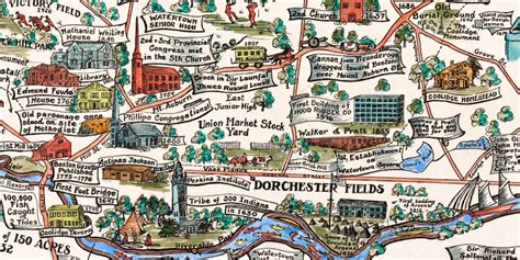 Beautifully Restored Map Of Watertown Ma From 1930 Knowol