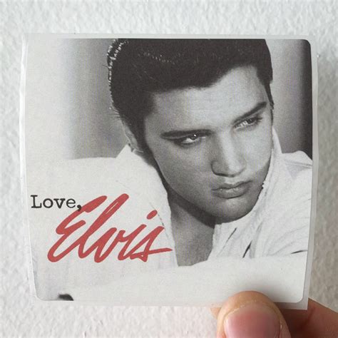 Elvis Presley Love Elvis Album Cover Sticker