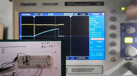 Monostable Mode Of 555 Timer Ic Explained With Oscilloscope Practical