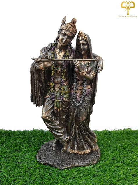 radha krishna statue 11 inch bonded bronze radha etsy krishna statue statue krishna