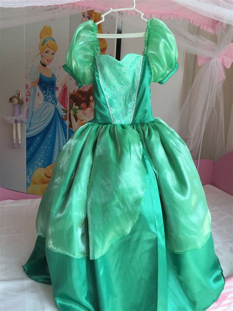 fantasia pequena sereia ariel vestido princesa verde luxo elo7