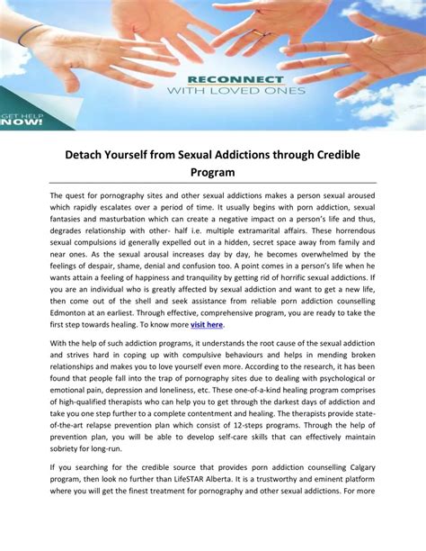 Ppt Detach Yourself From Sexual Addictions Through Credible Program Powerpoint Presentation