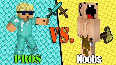 Incredibly Stupid Noobs Vs Super Pros Minecraft Youtube