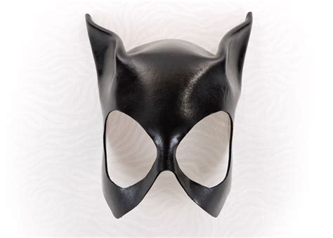 Vintage Catwoman Mask Black Batman Superhero Villian Costome