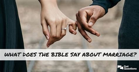 What Does The Bible Say About Marriage