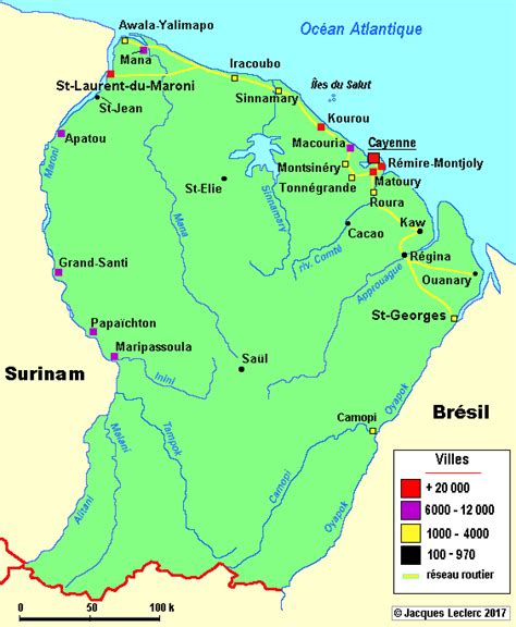 Guyane Française Situation Géographique