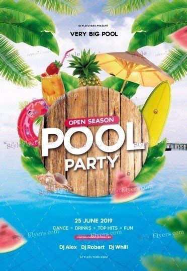Pool Party Flyer PSD Template 30733 Styleflyers
