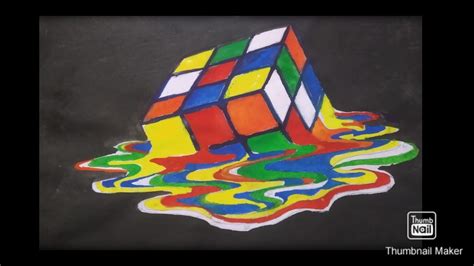 Painting Of Rubiks Cube Youtube