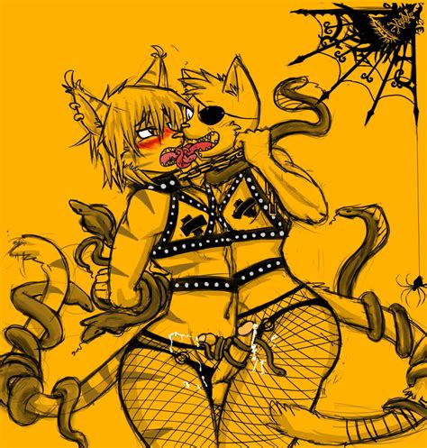 Rule 34 Anthro Balls Blush Bondage Bound Chains Clothing Cum Erection Eye Patch Eyewear Feline