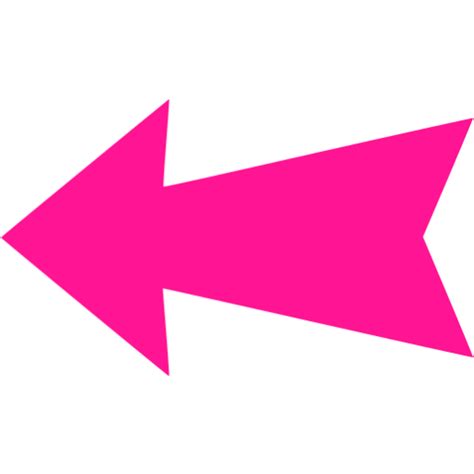 Deep Pink Arrow Left 4 Icon Free Deep Pink Arrow Icons