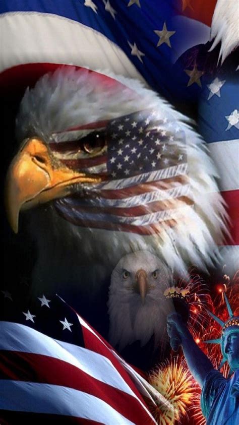 Pin By Hoclet Karine On Eagles American Flag Wallpaper American Flag
