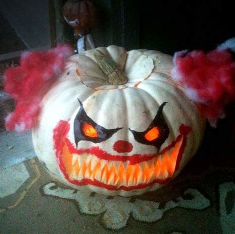 20 Easy Scary Clown Pumpkin Stencils