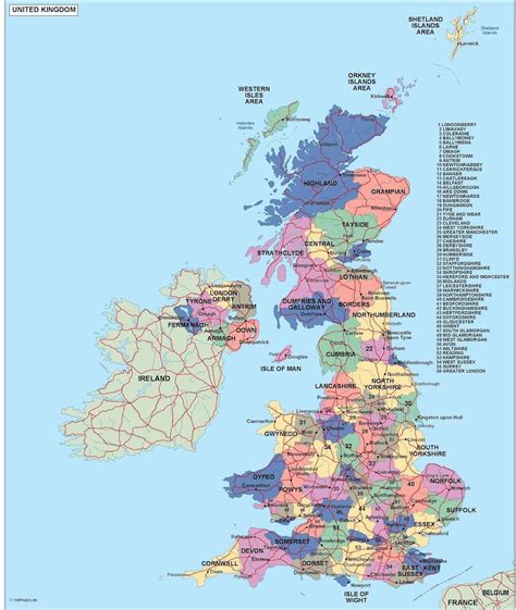 United Kingdom Vector Map Digital Maps Netmaps Uk Vector Eps And Wall