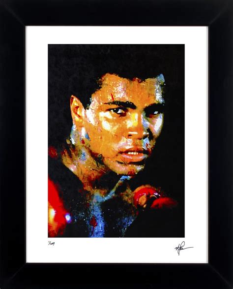 Muhammad Ali Art Print Framed Painting Valiant Wall Decor Mark Lewis Art
