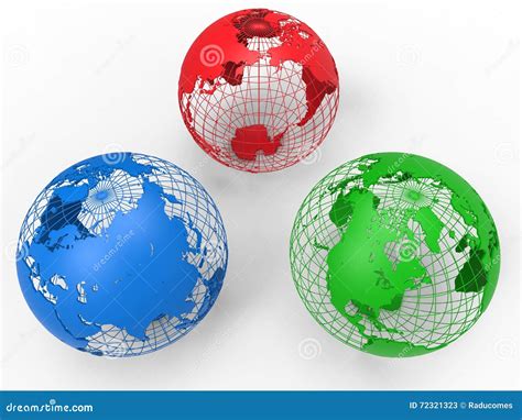 Rgb Earth Globe Concept Stock Illustration Illustration Of Earth