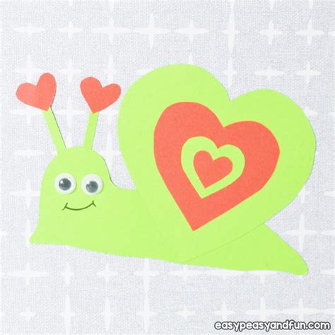 Snail Valentines Day Craft Easy Peasy And Fun