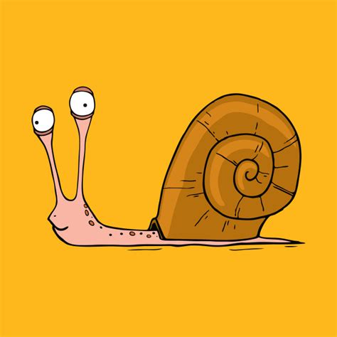 Funny Snail With Silly Face Expression Snail T Shirt Teepublic