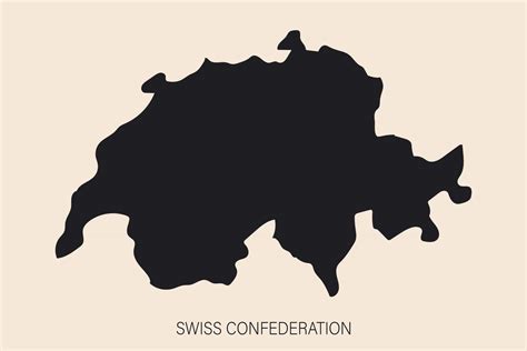 Suiza Mapa Muy Detallado Con Bordes Aislados En Segundo Plano
