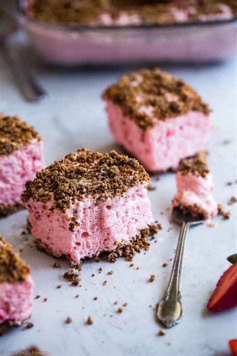 Healthy Frozen Strawberry Dessert Recipe Food Faith Fitness