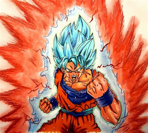 How To Draw Goku Super Saiyan 3 Blue At How To Draw