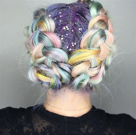 Pin By Sheneka Black On Hair Rainbow Hair Hair Styles Unicorn Hair