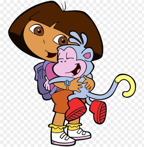 Dora Boots Hug Dora And Boots Png Transparent With Clear Background