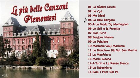 Le più belle Canzoni Piemontesi Vol 1 ALBUM COMPLETO YouTube