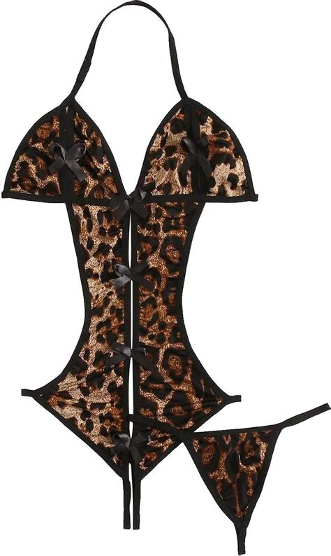 one piece leopard print lingerie hot sex picture