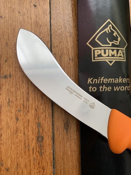 Puma Knife Puma Skinning Knife With Bent Stiff 15 Cm Blade German
