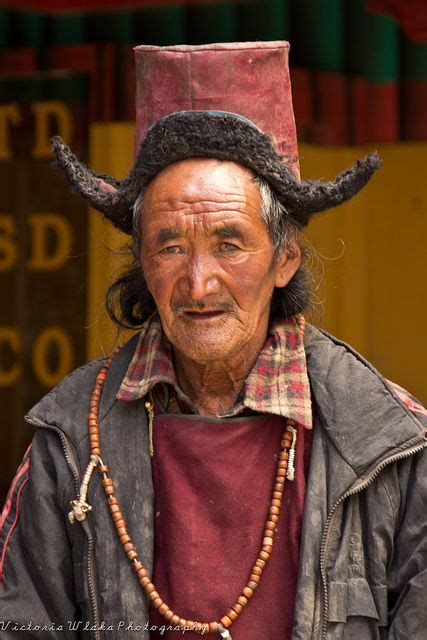 Ladakhi Man With Traditional Hat Hats Photographs Of People First World