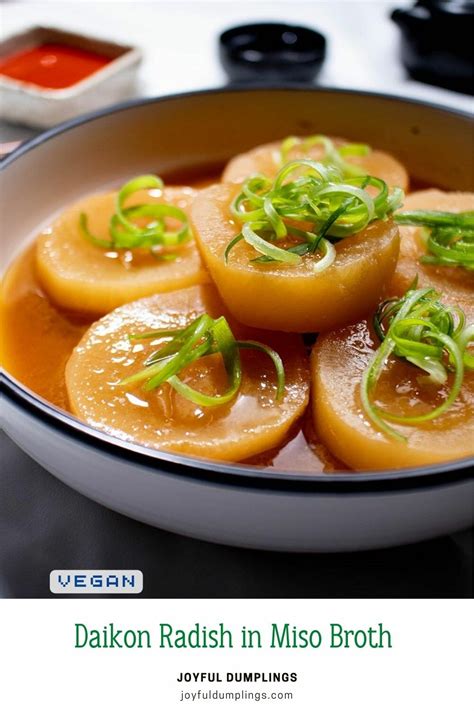 Easy Daikon Radish In Miso Broth Joyful Dumplings