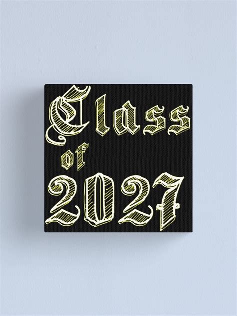 Class Of 2027 Canvas Print By Atomicseasoning Redbubble