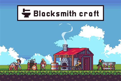 Blacksmith Craft Pixel Art Game Assets By Free Game Assets Gui Sprite